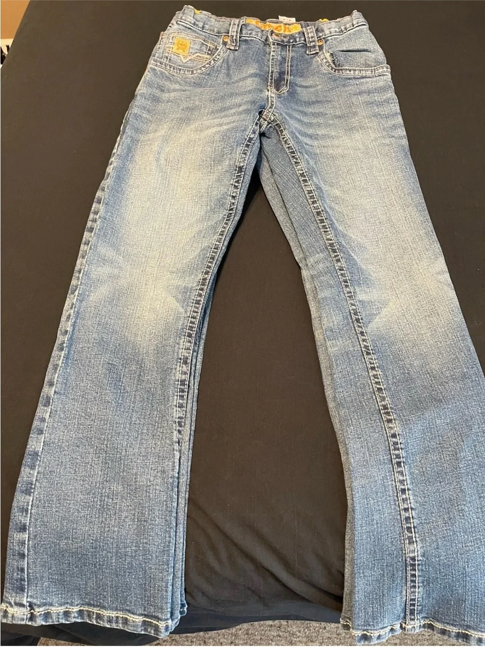 LOT OF 4 Cinch Boys Slim Mid Rise Bootcut Jeans 14S Medium Blue Denim